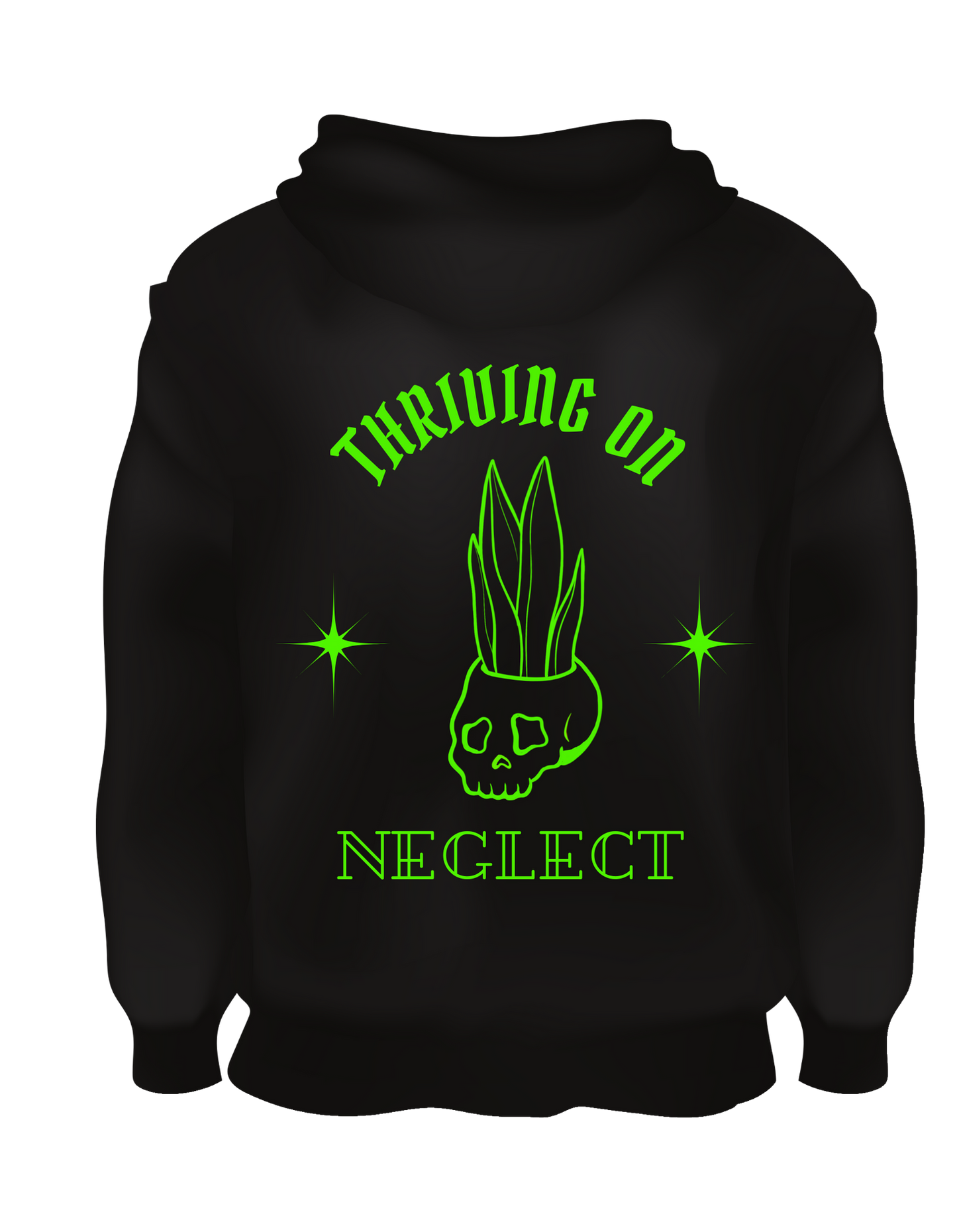 Thriving on Neglect Plant Hoodie
