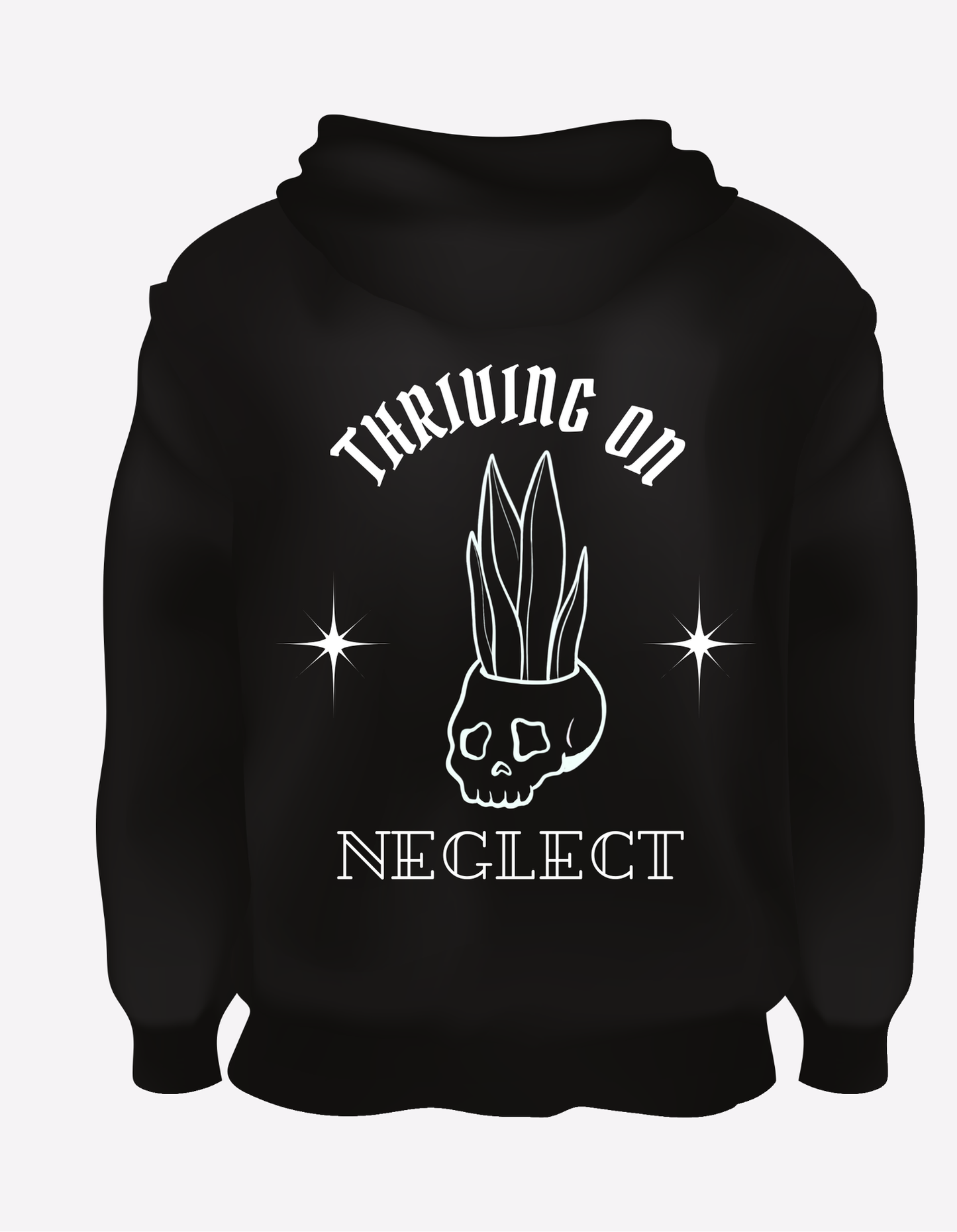 Thriving on Neglect Plant Hoodie