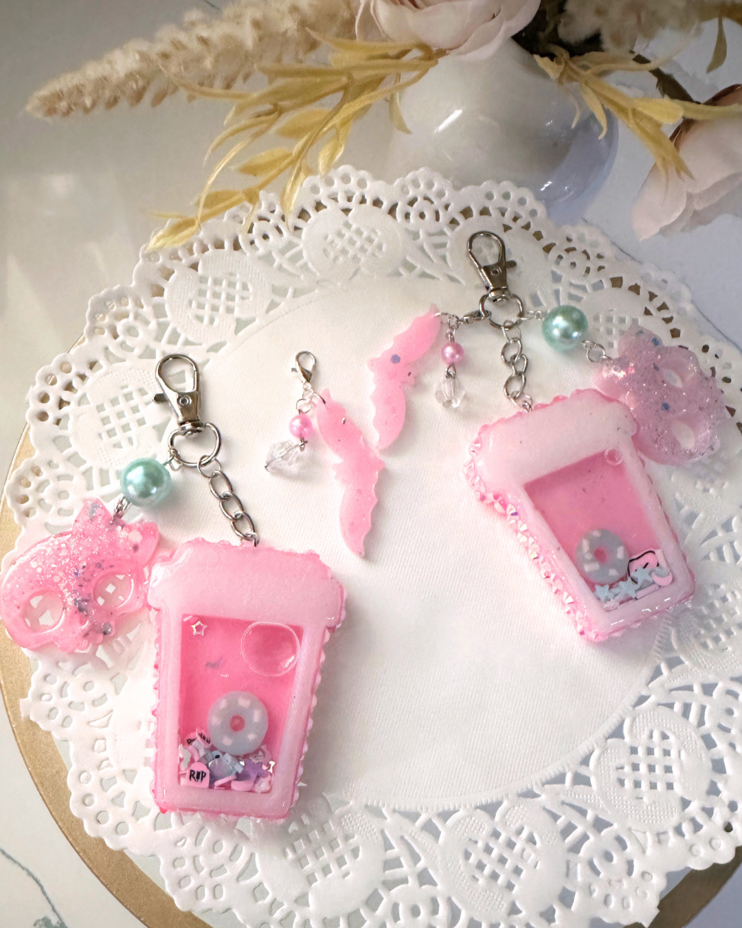 Death Before Decaf Keychain