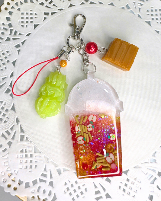 Caramel Apple Frappuccino Keychain