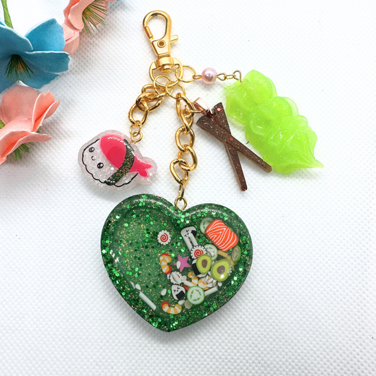 Kawaii Sushi Keychain - Seaweed