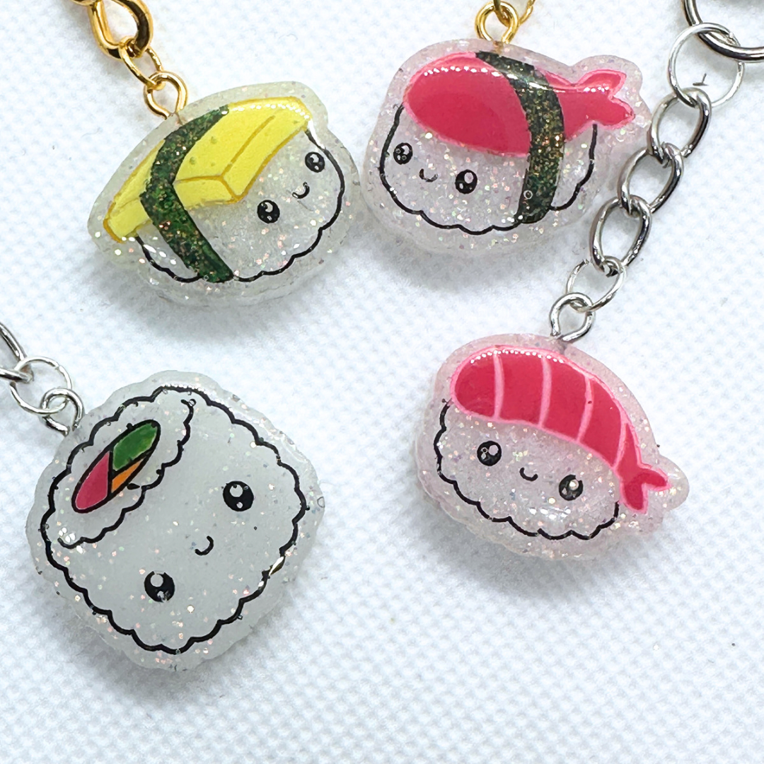 Kawaii Sushi Keychain - Sushi Rice