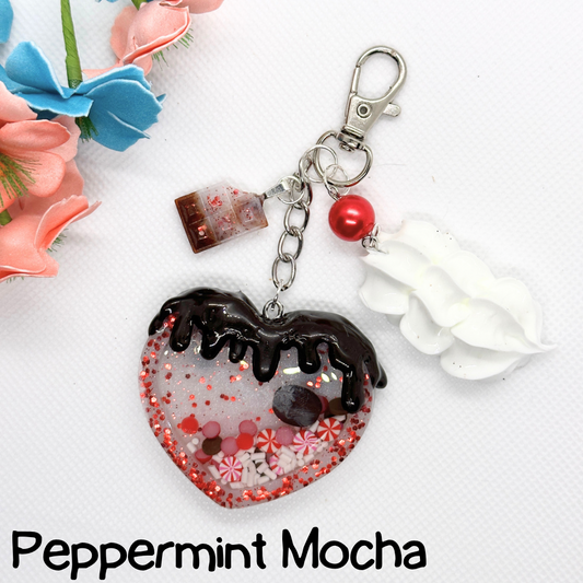 Peppermint Mocha Shaker Keychain