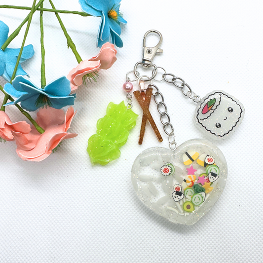 Kawaii Sushi Keychain - Sushi Rice