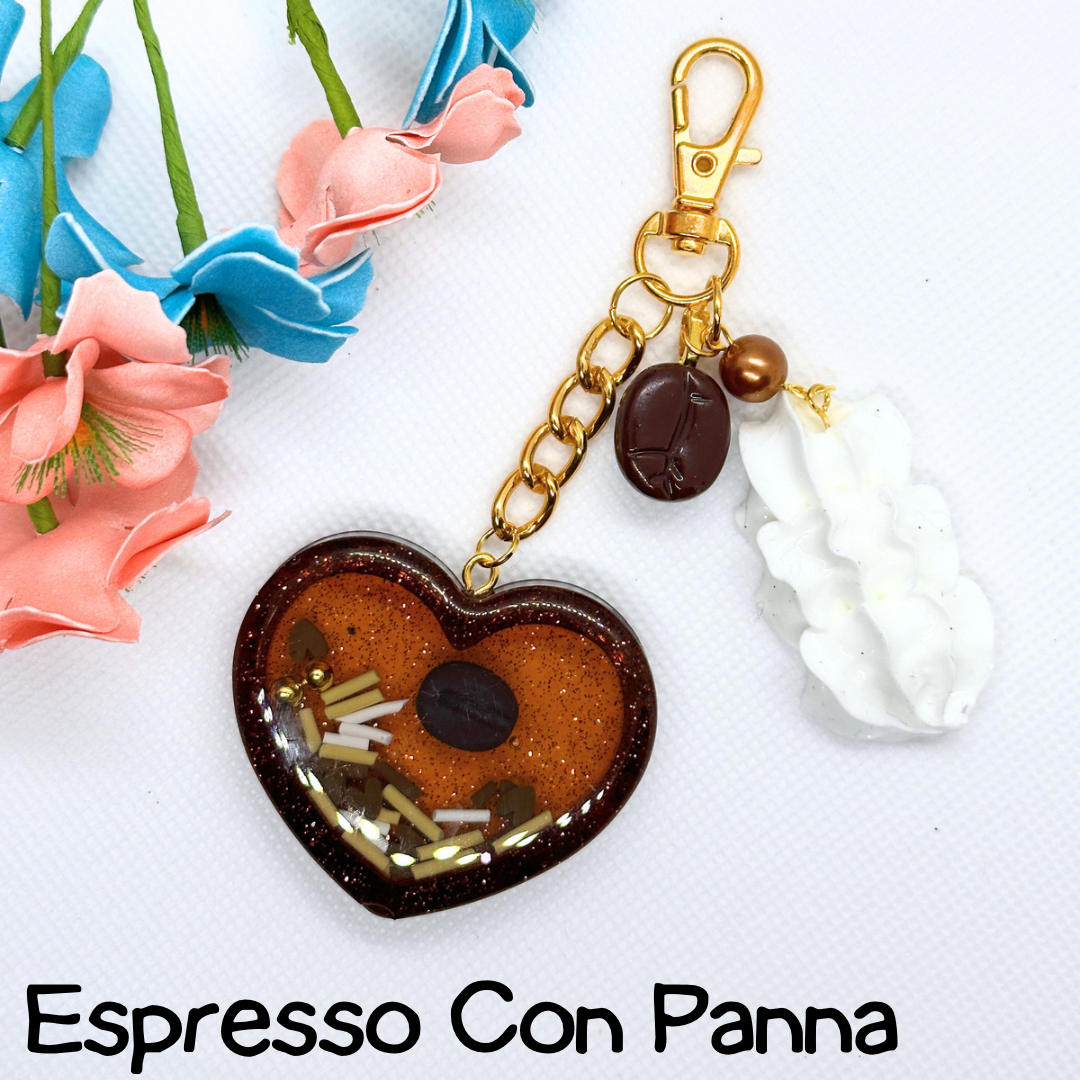 Espresso Con Panna Shaker Keychain